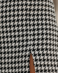 Demille Houndstooth Mini Skirt SKIE-001