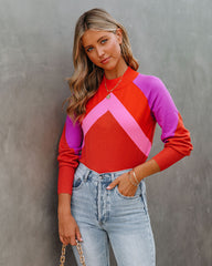 Disco Dreamer Crop Knit Sweater Ins Street