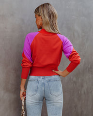 Disco Dreamer Crop Knit Sweater Ins Street