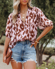 Dust Bowl Printed Sheer Blouse Ins Street