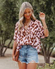 Dust Bowl Printed Sheer Blouse Ins Street