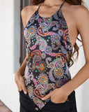 Echoes Satin Paisley Scarf Top Ins Street