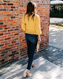 Bubble Over Ribbed Knit Sweater - Yellow - FINAL SALE Ins Street
