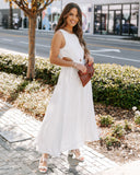 Bay Breeze Cutout Midi Dress - Off White InsStreet