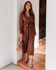 Halina Pocketed Button Down Midi Dress Ins Street