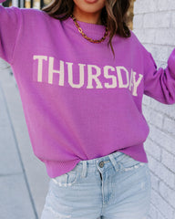 Thursday In Lilac Knit Sweater ENDL-001