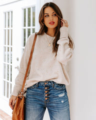 Maylee Speckled Knit Sweater Ins Street