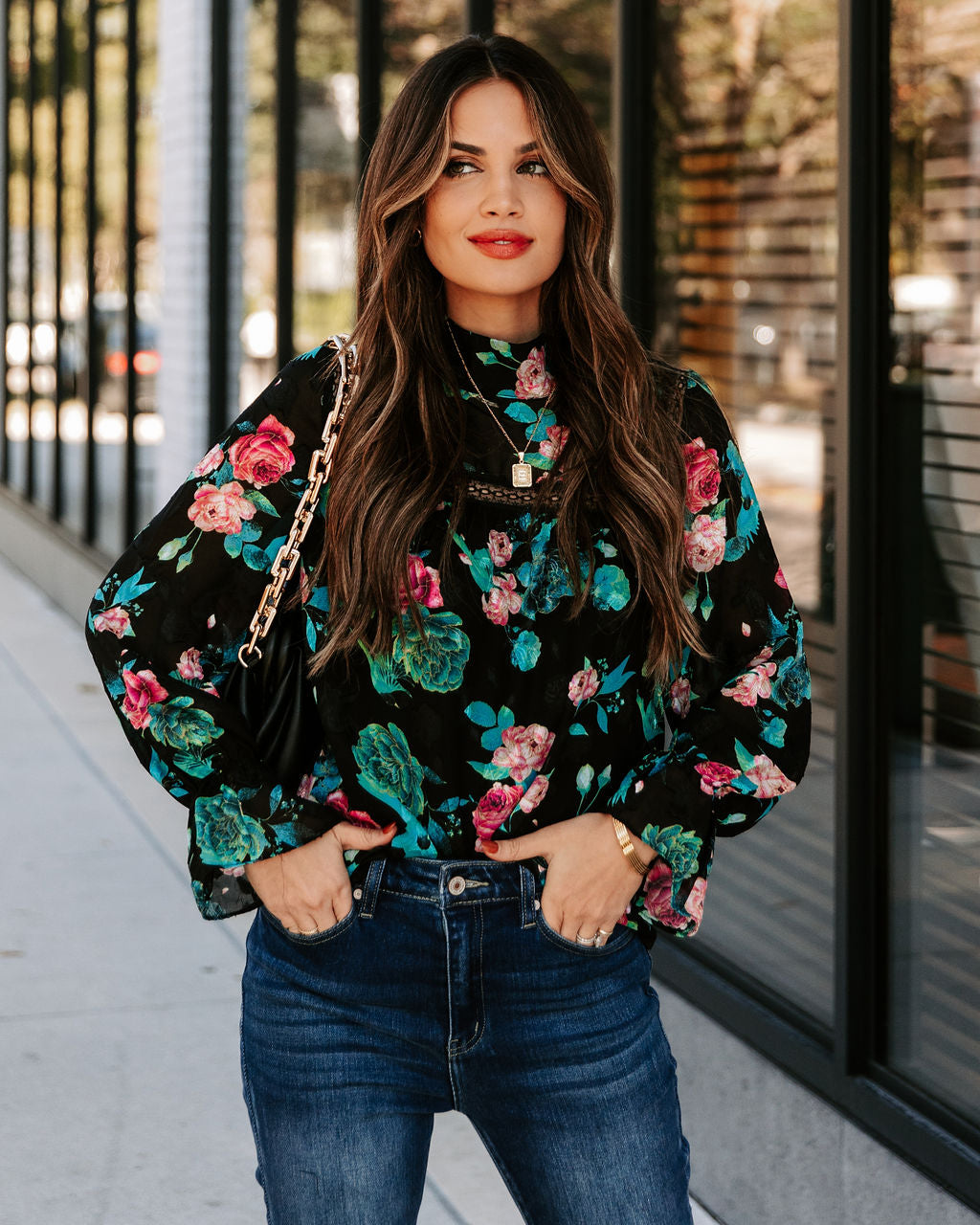 Rios Floral Lace Blouse Ins Street