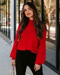 Georgia Knit Sweater - Red Ins Street