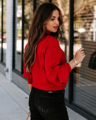 Georgia Knit Sweater - Red Ins Street