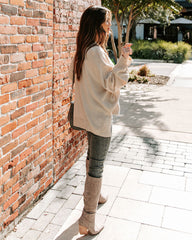 Kasey Collared Knit Sweater - Natural Ins Street