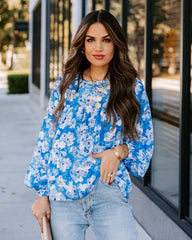 Love Me Forever Floral Babydoll Blouse Ins Street