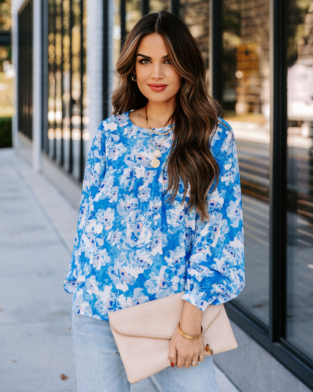 Love Me Forever Floral Babydoll Blouse Ins Street