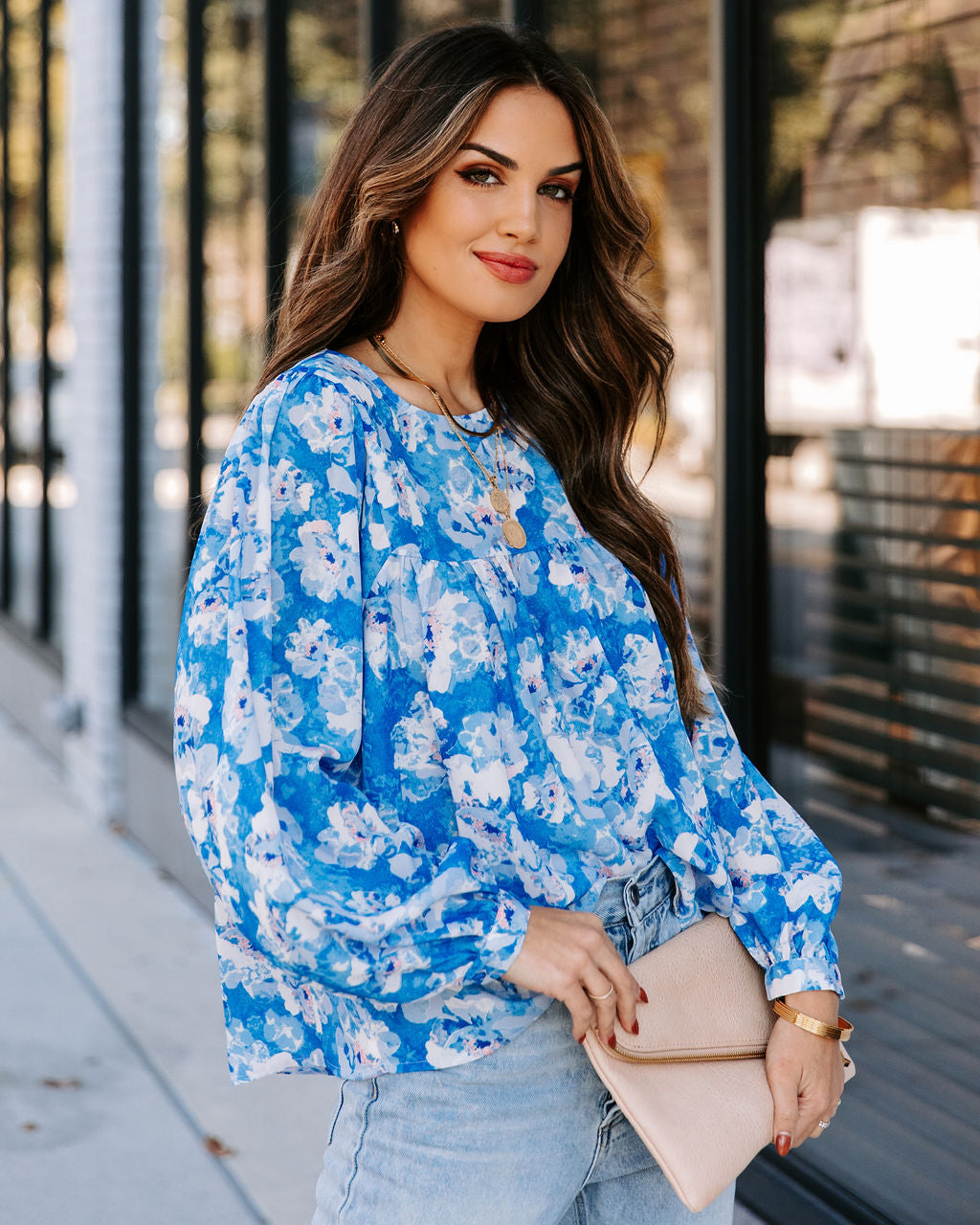 Love Me Forever Floral Babydoll Blouse Ins Street