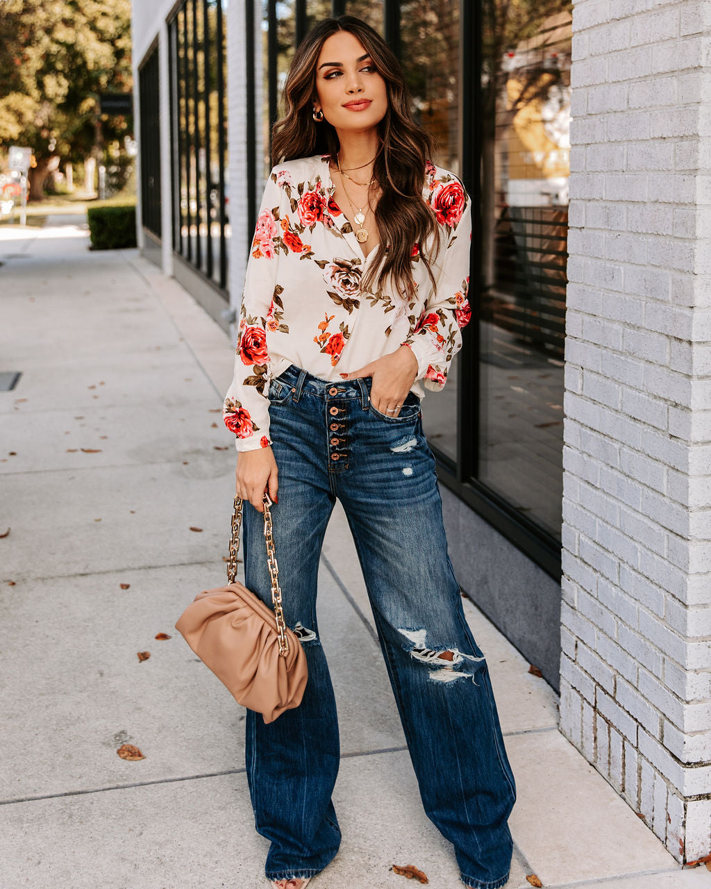 Kellen Floral Damsel Blouse - FINAL SALE Ins Street