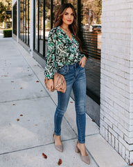 Lewyn Floral Damsel Blouse Ins Street