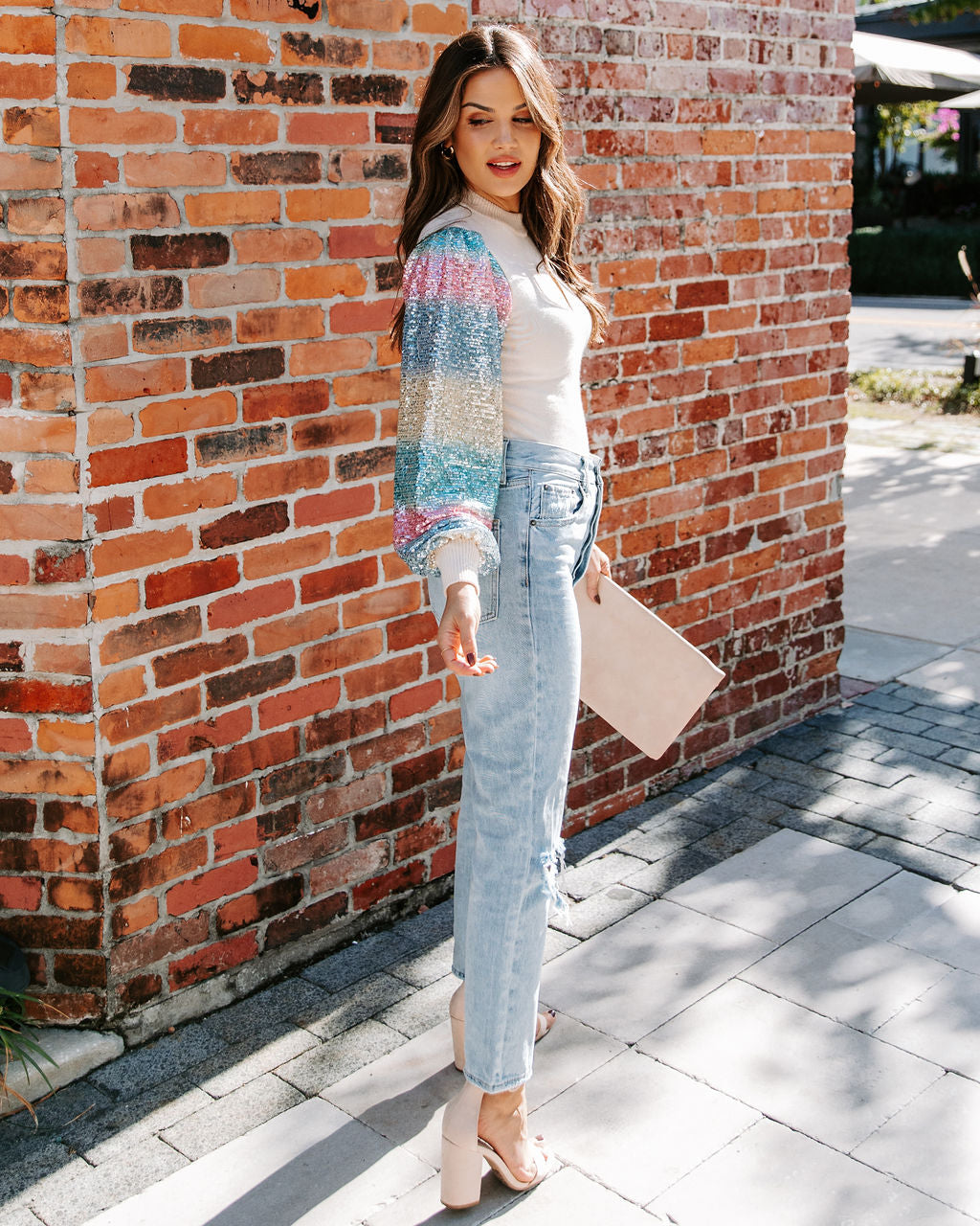 Joyful Sequin Knit Top Ins Street