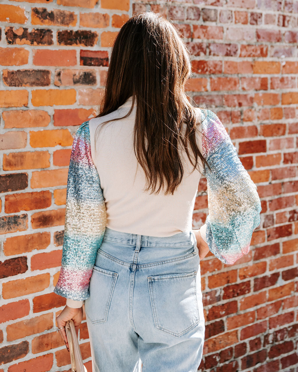 Joyful Sequin Knit Top Ins Street