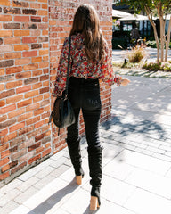 Charlize Floral Ruffle Blouse Ins Street