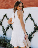 Brenley Pocketed Tiered Babydoll Dress - Off White Ins Street