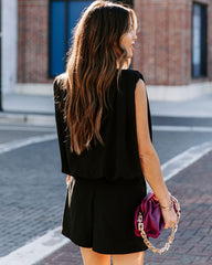 Kinston Pocketed Romper - Black Ins Street