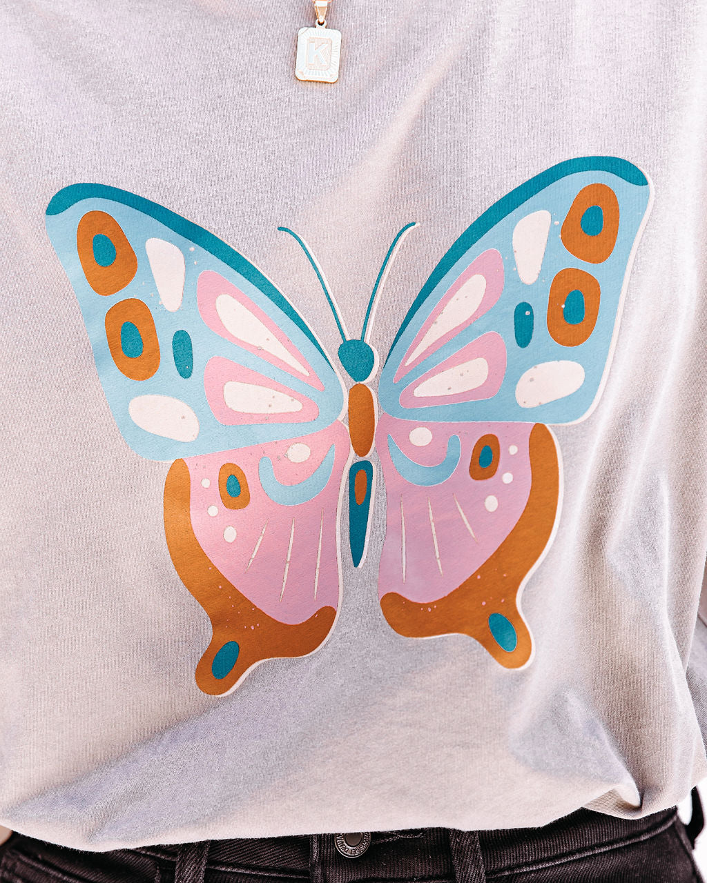 Eccentric Butterfly Cotton Tee Ins Street