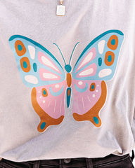 Eccentric Butterfly Cotton Tee Ins Street