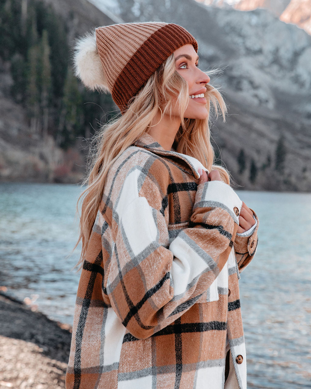 Eden Pom Beanie - Mocha Multi Ins Street