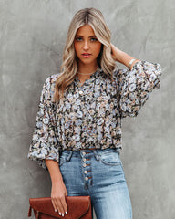 Edgewater Floral Billowed Blouse Ins Street