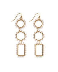 Edie Beaded Statement Earrings - Clear Ins Street