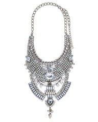 Elektra Statement Necklace - Silver Ins Street