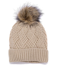 Elf Pom Beanie - Taupe Ins Street