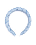 Esmeralda Braided Satin Headband - Blue Ins Street