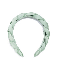 Esmeralda Braided Satin Headband - Mint Ins Street