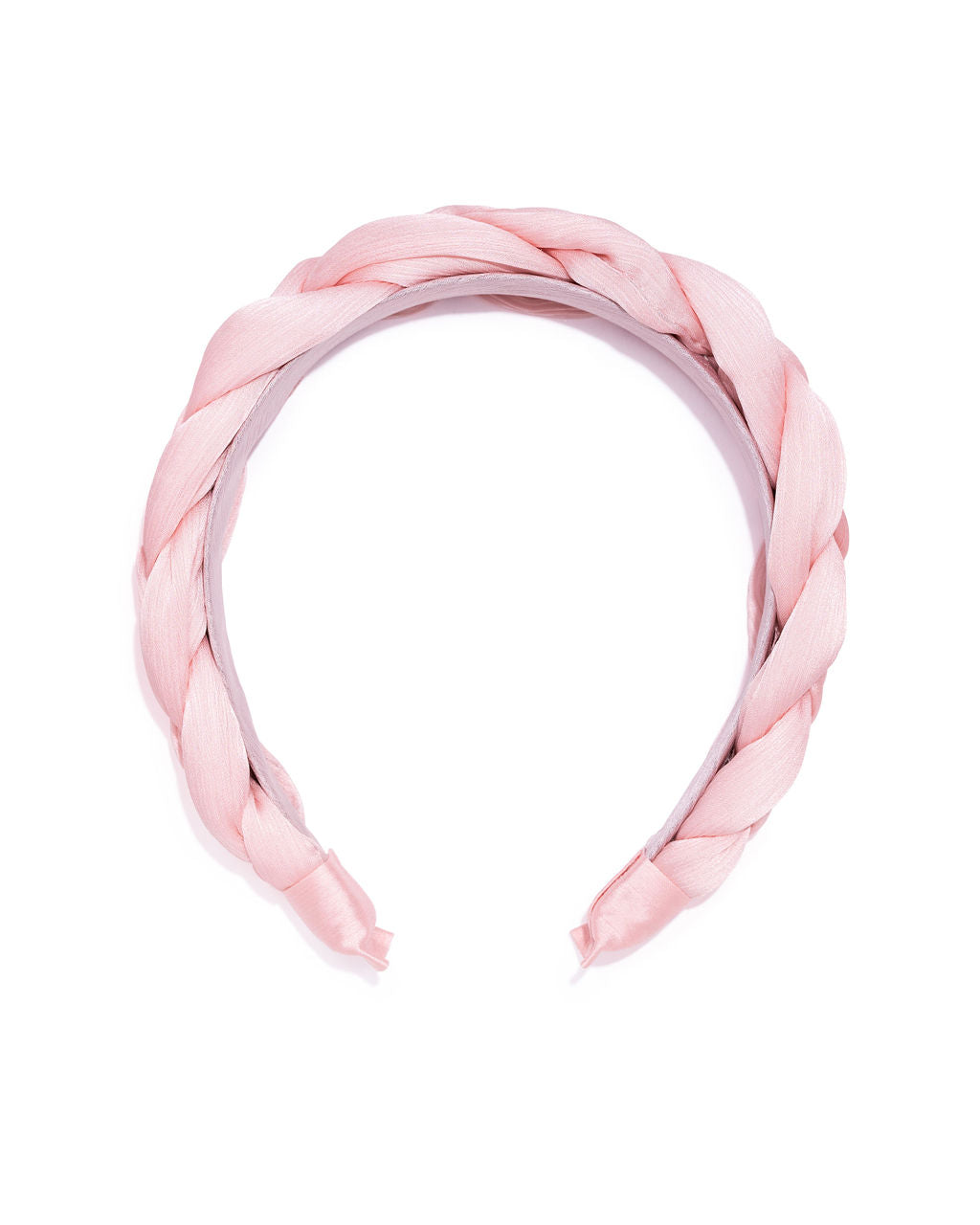 Esmeralda Braided Satin Headband - Pink Ins Street
