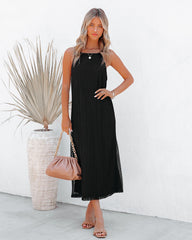 Esplanade Crochet Midi Dress - Black - FINAL SALE Ins Street