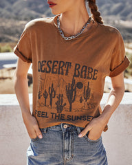 Feel The Sunset Desert Babe Cotton Tee Ins Street