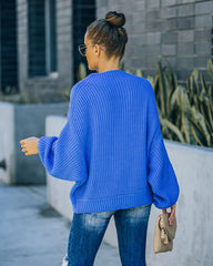 Cobalt Relaxed Knit Sweater - Blue LIST-001