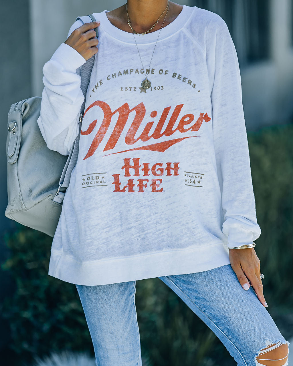 Miller High Life Relaxed Cotton Blend Pullover Ins Street