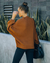 Cobalt Relaxed Knit Sweater - Butterscotch LIST-001