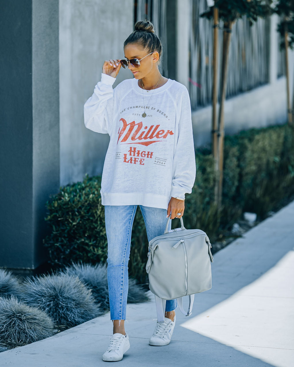 Miller High Life Relaxed Cotton Blend Pullover Ins Street