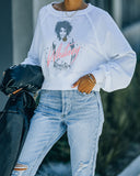 Whitney Starstruck Cotton Blend Crop Pullover Ins Street