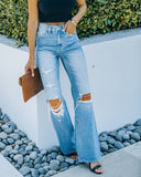 Leslie High Rise 90'S Flare Denim Ins Street