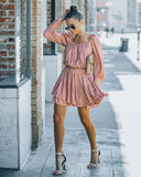 Ayla Smocked Ruffle Mini Dress - Rosette - FINAL SALE InsStreet