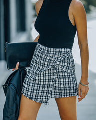 Evening Event Tweed Skort Ins Street