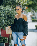 Rocha Off The Shoulder Babydoll Top Ins Street