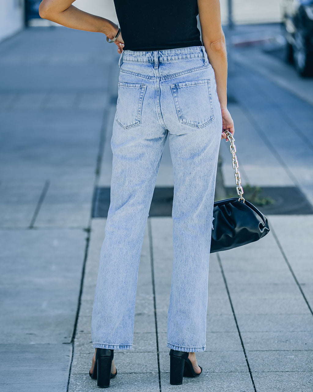 Public High Rise Distressed 90's Denim – InsStreet