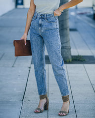 Carlotta High Rise Vintage Mom Jeans Ins Street