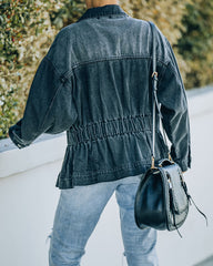 Wilner Elastic Waist Denim Jacket Ins Street