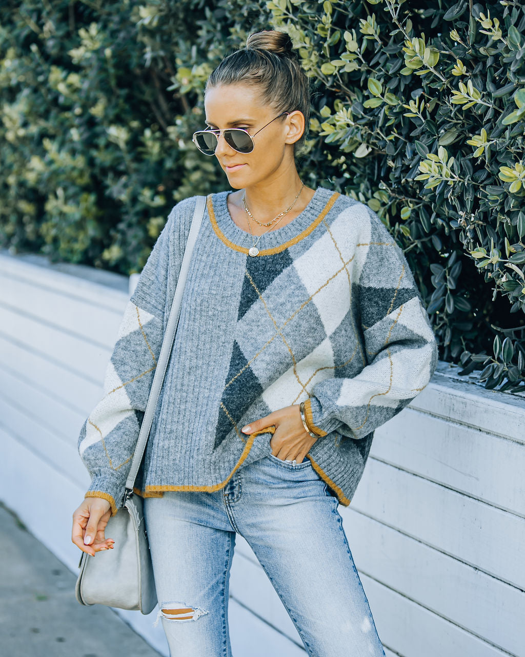 Bernardo Argyle Knit Sweater - FINAL SALE InsStreet